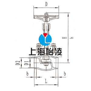 DJ61F低溫焊接截止閥圖紙