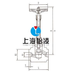 DJ61Y-160P低溫高壓長軸截止閥圖紙