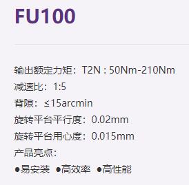 FASTON 行星減速機FU100系列